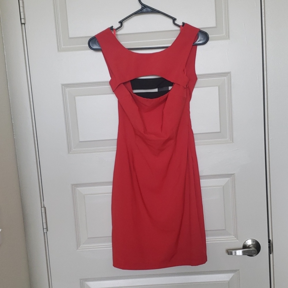 NEW Ark&co red dress with black banded back